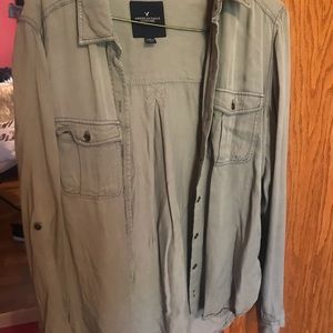 American Eagle green cardigan